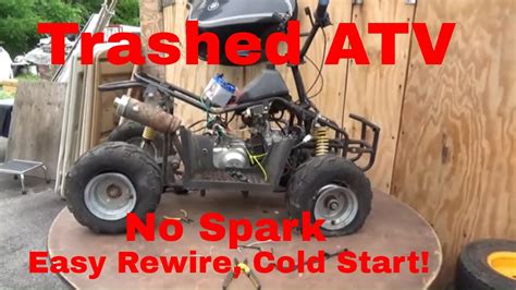 atv no spark|chinese four wheeler no spark.